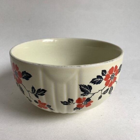 Hall's Kitchenware Bowl Orange Floral - Picture 4 of 7